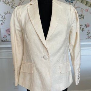 Ivory FRAME linen/cotton blazer/jacket.  EUC.  XS